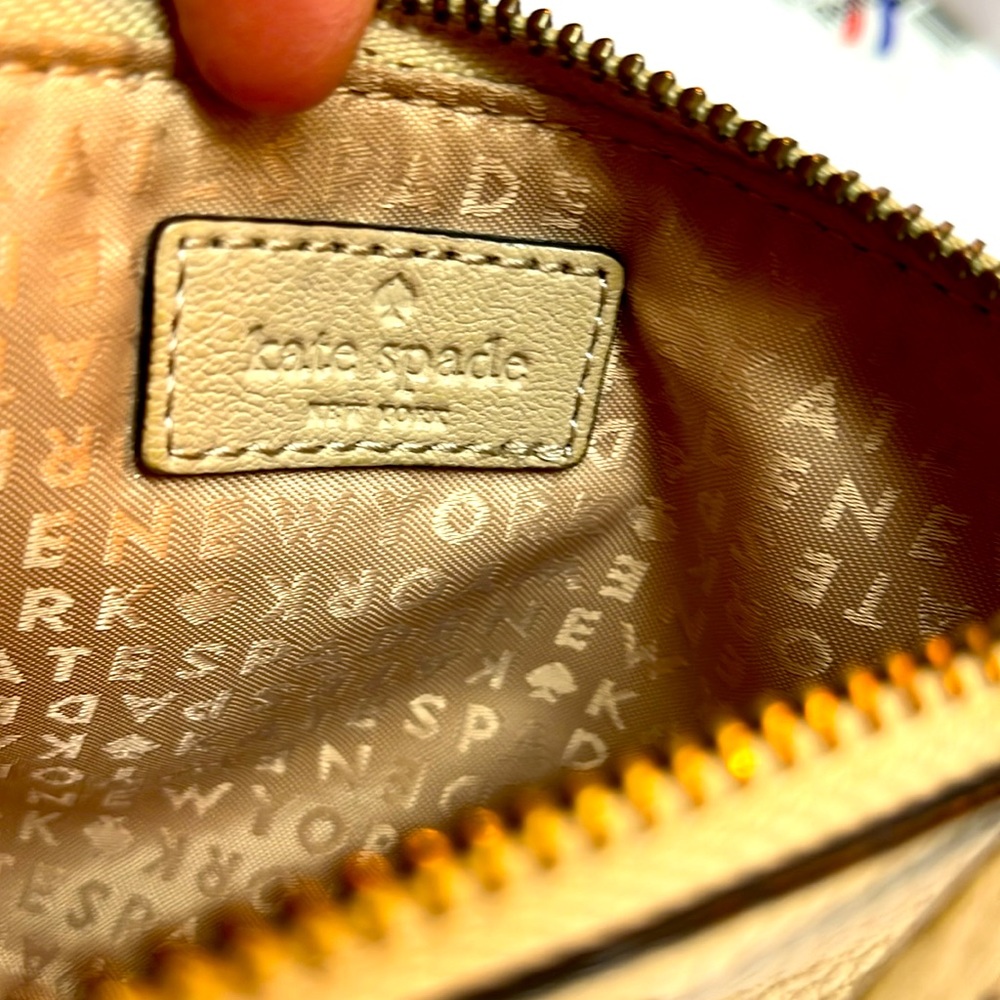Kate Spade Taupe Leather Clutch - Picture 5 of 7